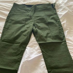 Green pixie pants